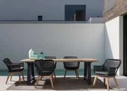 Online Bizzotto TAVOLO IN TEAK RICICLATO ANTARCITE AM03 - ROLLAND