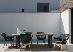 Online Bizzotto TAVOLO IN TEAK RICICLATO ANTARCITE AM03 - ROLLAND