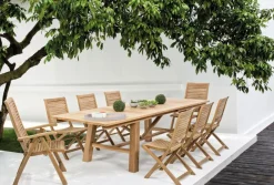 Outlet Bizzotto TAVOLO IN TEAK 220/300X100 - MARYLAND