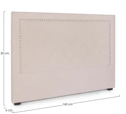 New Bizzotto TESTIERA LETTO IN LEGNO NATURALE 160 - AHURA