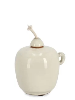 Sale Bizzotto VASO CON STOPPINO ESMA BEIGE H11,5