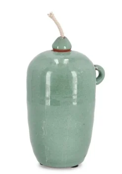 Online Bizzotto VASO CON STOPPINO ESMA VERDE H18,5