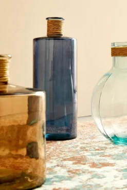 Online Bizzotto VASO VT ROTANG BLU COBALTO H42