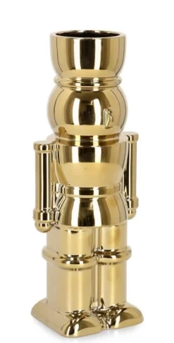 Outlet Bizzotto VASO WALKER SOLDATINO ORO H28