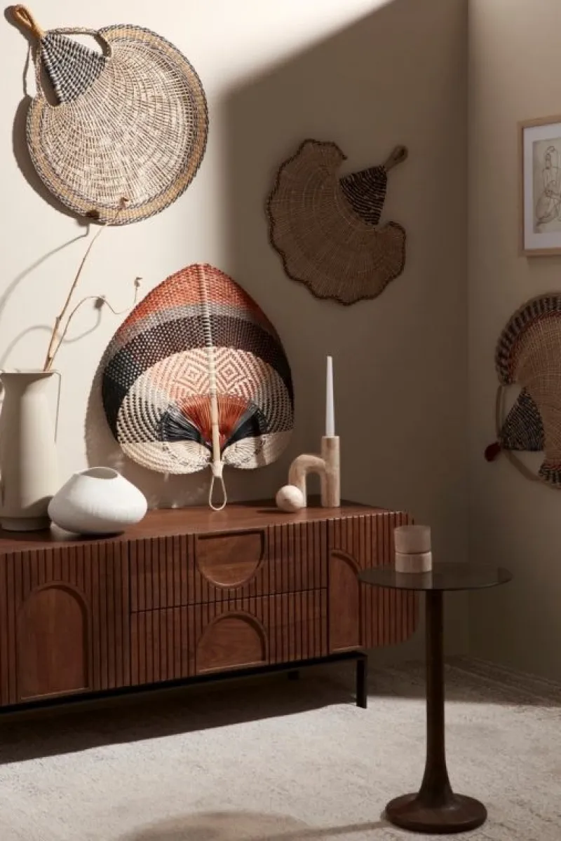 Online Bizzotto VENTAGLIO DEC PARETE NANKA NER ROS 64X71