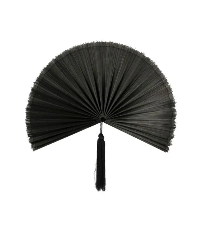 Hot Bizzotto VENTAGLIO DECORATIVO NANKA NERO 39X81